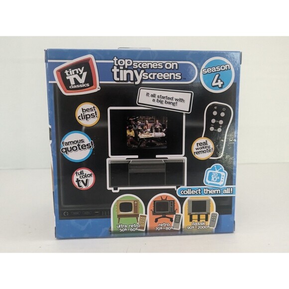 Big Bang Theory Tiny TV Classics Real Working TV And Remote Arcade Toys - Picture 2 of 2